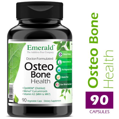 Emerald Labs Osteo Bone Health with Meriva Phytosome  MSM  Vitamin K2 (MK4 and MK7) and Calcium to Support Strong Bones  Joint Strength  and Immune System - 90 Vegetable Capsules