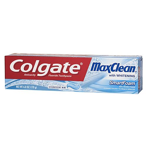 Colgate MaxClean Whitening Toothpaste  Effervescent Mint