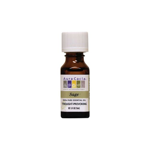 Aura Cacia Sage Pure Essential Oil 0.5 fl oz Liq