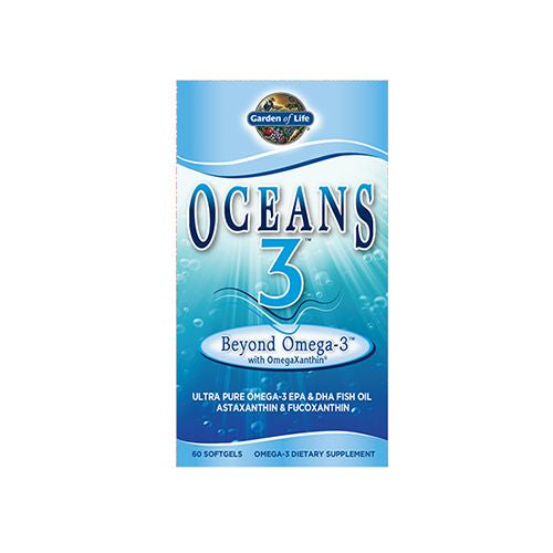 Garden of Life Oceans 3 Beyond Omega-3 Softgels  60 Ct