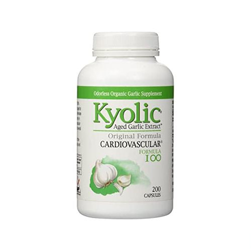 Kyolic Aged Garlic Extract Cardiovascular Formula 100 200 Capsules