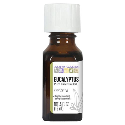 Aura Cacia Pure Essential Oil Eucalyptus 0.5 fl oz Liq