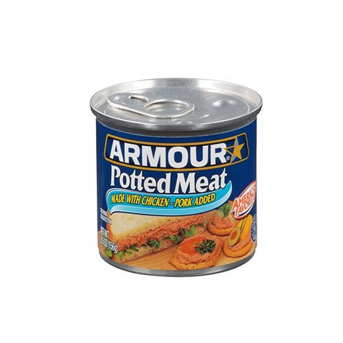 POTTED MEAT MADE WITH CHICKEN-PORK ADDED, CHICKEN-PORK