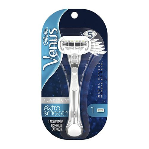 Venus Deluxe Smooth Platinum Women s Razor Handle and 1 Blade Refill