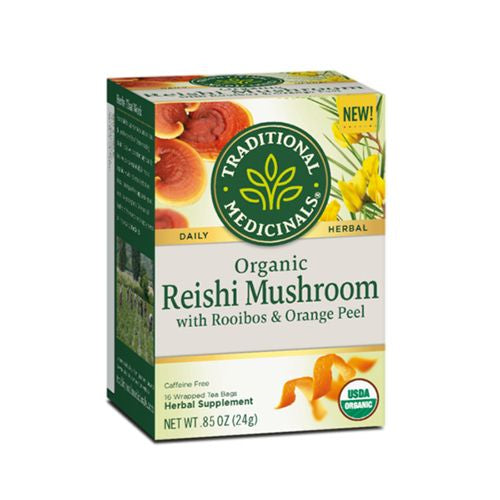 Traditional Medicinals, Reishi Mushroom Caffeine Free, Tea Bags, 16 Count