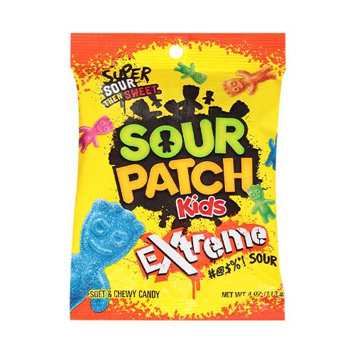 SOUR PATCH EXTREME SOFT CANDY EXTREME FAT FREE12X4 OZ