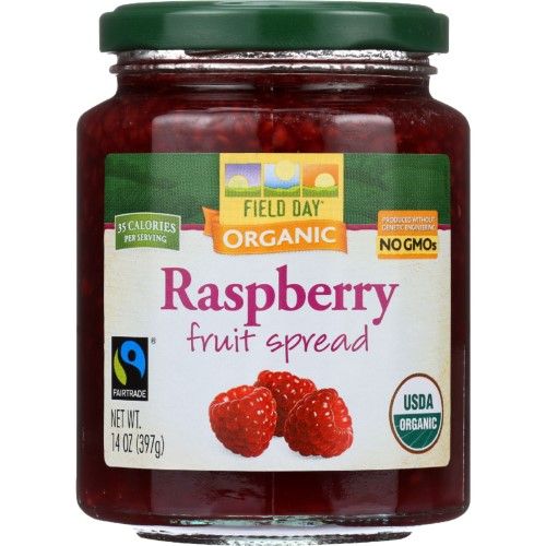 Organic Fruit Spread Raspberry- 14 Ounce
