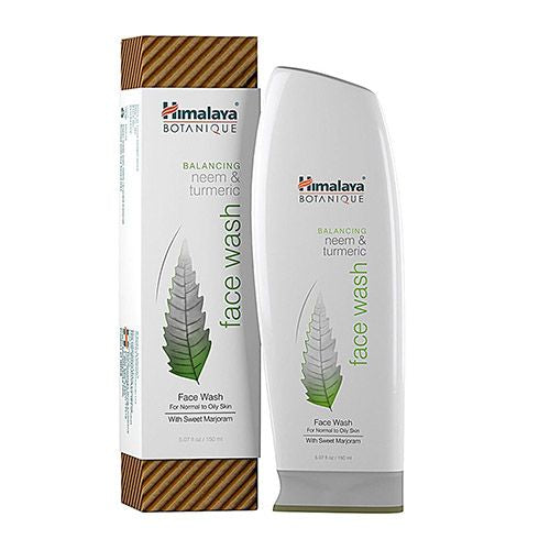 Himalaya Botanique Neem & Turmeric Face Wash For Normal to Oily Skin with Sweet Marjoram 5.07 oz