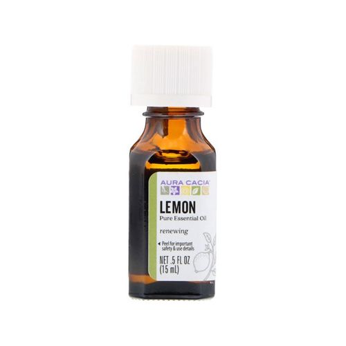 Aura Cacia 100% Pure Essential Oil Lemon 0.5 oz Liq