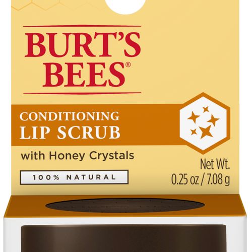 Burt s Bees 100% Natural Exfoliating Lip Scrub with Honey Crystals  0.25 oz