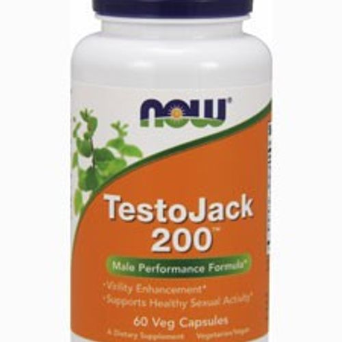NOW Foods - TestoJack 200 Extra Strength - 60 Vegetable Capsule(s)