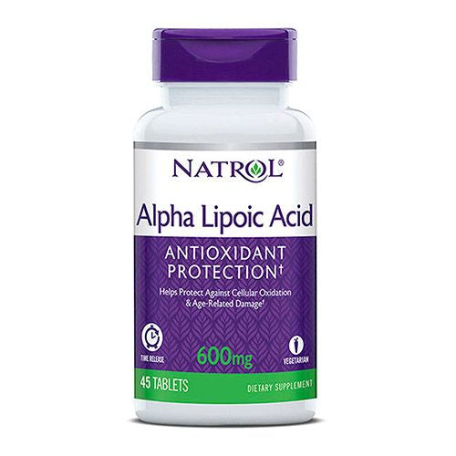 Natrol - Alpha Lipoic Acid Antioxidant Protection 600 mg. - 45 Tablets