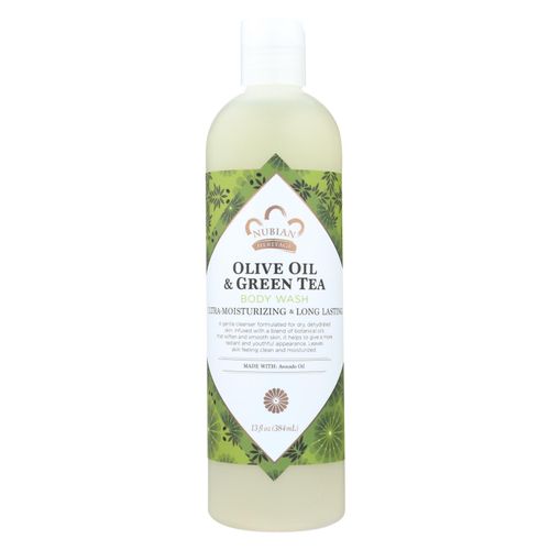 Olive Oil and Green Tea Body Wash by Nubian Heritage for Unisex - 13 oz Body Wash