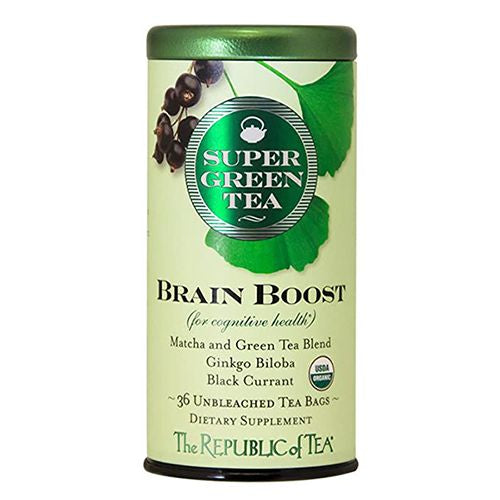 The Republic of Tea, Organic Brain Boost Green Tea, Tea Bags, 36 ct