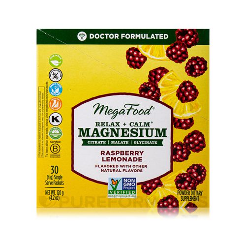 Megafood Magnesium Rasp-lemonade-30p