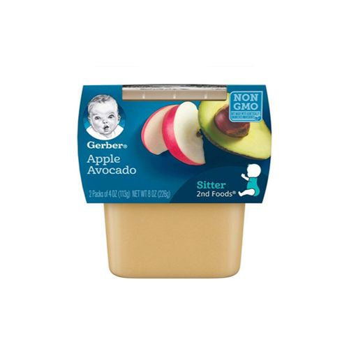 Gerber Sitter 2nd Foods Apple Avocado Baby Meals - 2ct/8oz