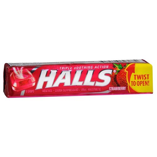 Mondelez Halls Cough Suppressant/Oral Anesthetic  9 ea