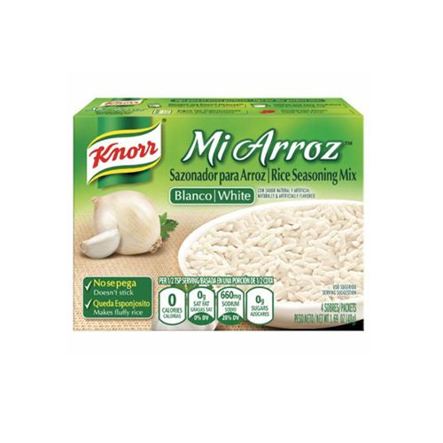 KNORR, MI ARROZ, RICE SEASONING MIX, WHITE