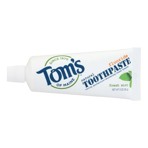 Tom s of Maine Travel Natural Toothpaste - Fresh Mint  Fluoride - 3 oz.