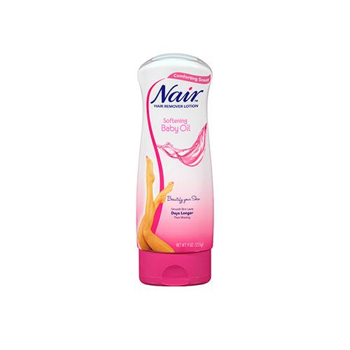 Nair Hair Removal Body Cream with Softening Baby Oil  Leg and Body Hair Remover