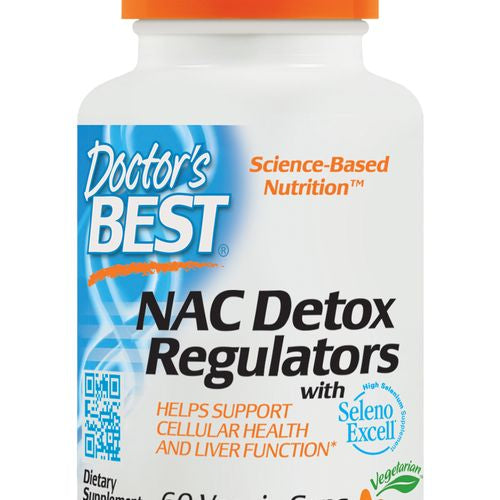 Doctor s Best NAC Detox Regulators with Seleno Excell  Non-GMO  Vegetarian  Gluten Free  Soy Free  60 Veggie Caps