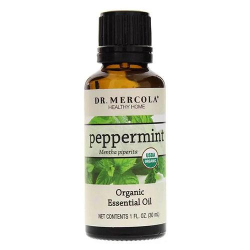 Dr. Mercola Organic Peppermint Essential Oil - Organic Essential Oils For Aromatherapy - Use Orally, Topically Or In Essential Oil Diffuser - Supports Oral Health - 1 Oz Bottle