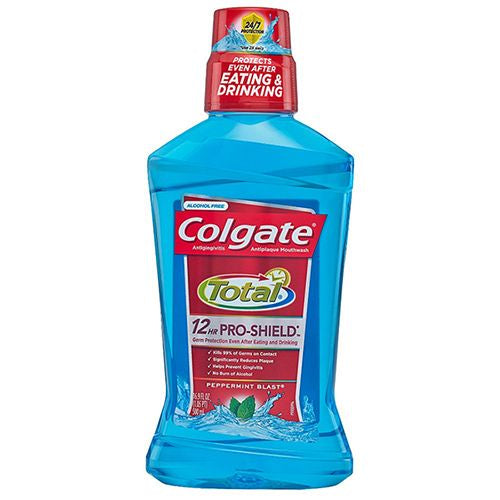 Colgate Total Pro-Shield Alcohol Free Mouthwash  Peppermint  16.9 fl oz