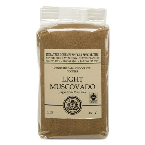 India Tree Gourmet Spices & Specialties India Tree  Light Muscovado Sugar, 1 lb