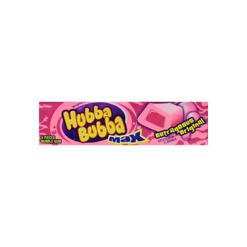 Wrigley s Hubba Bubba Max Outrageous Original Bubble Gum  5 Pieces