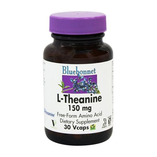 Bluebonnet Nutrition - L-Theanine 150 mg. - 30 Vegetarian Capsules
