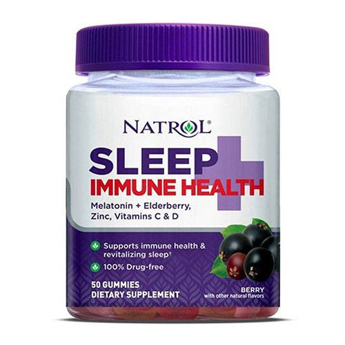 Natrol® Sleep+ Immune Health Gummies  Sleep & Immunity Supplement  Elderberry  50 Count