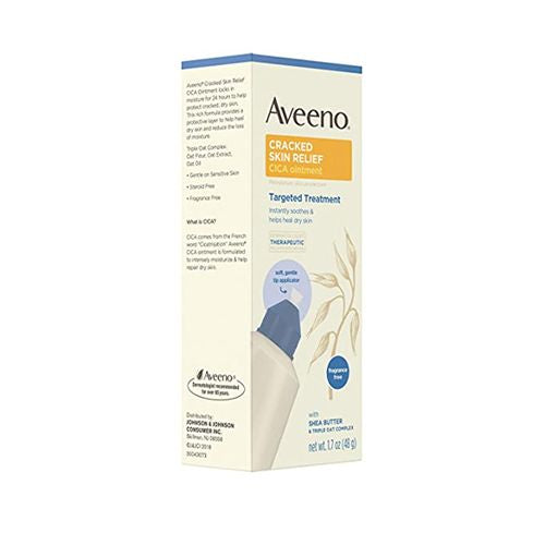 Aveeno Cracked Skin Relief CICA Ointment for Dry Skin, 1.7 oz