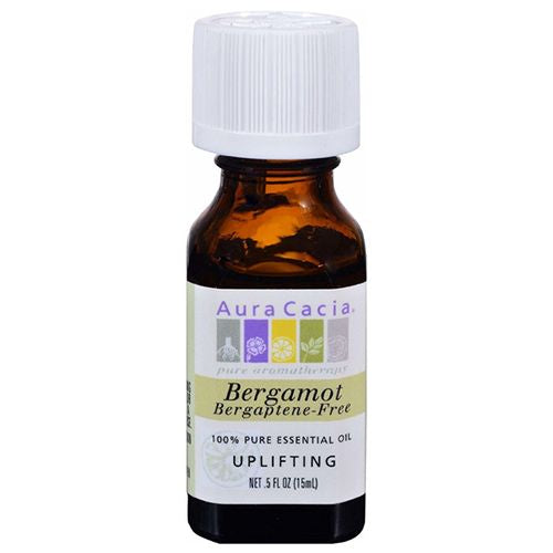 Aura Cacia Essential Oil Bergamot (Bergaptene-Free) 0.5 fl oz Liq