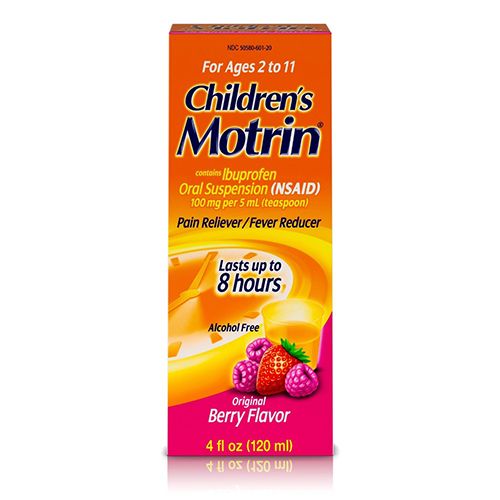 Children s Motrin Ibuprofen Kids Medicine  Berry Flavored  4 fl. oz