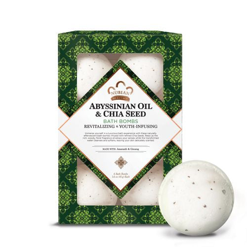 Nubia Bath Bomb Abyssin Chia - 12 Oz