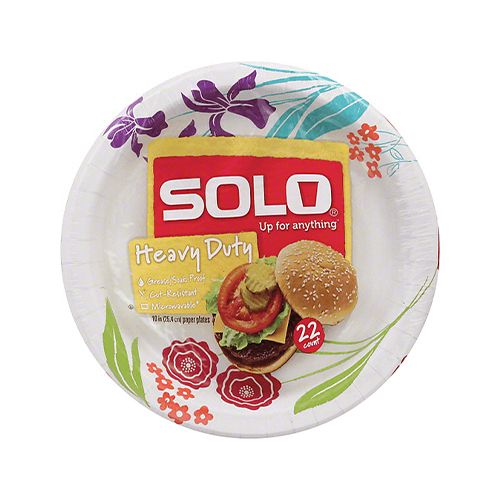 Solo Paper Plates, Heavy Duty, 6.785 Inch