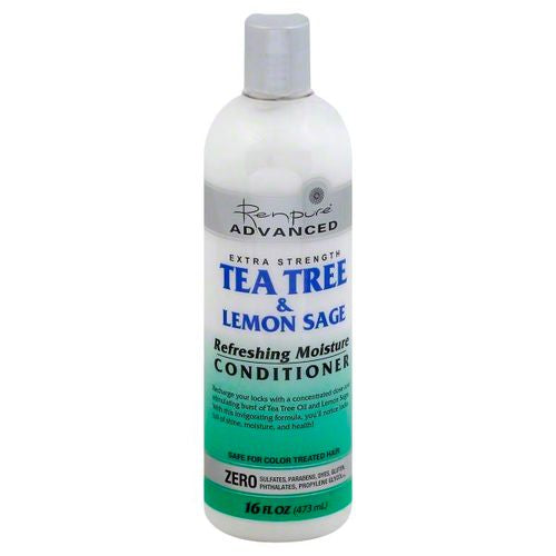 Renpure Advanced Tea Tree Conditioner – Coconut Oil, Lemon Sage, Tea Tree Oil for Hair Organic Conditioner – Color Safe, Sulfate Free Dry Scalp Treatment & Natural, Anti Dandruff Conditioner, 16 Oz. (B01N7V333U)