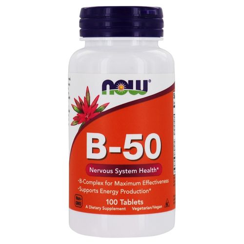 NOW Foods - Vitamin B-50 Nervous System Health - 100 Tablets