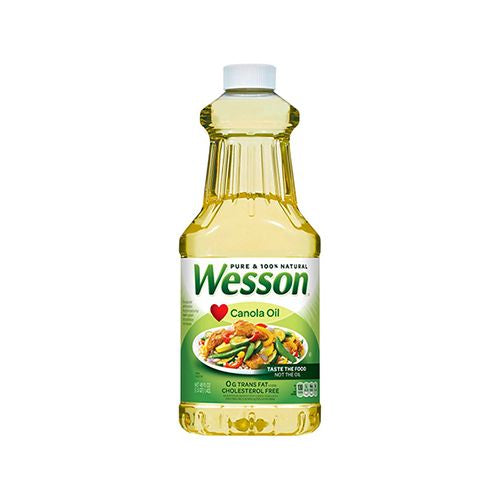 Wesson Canola Oil - 48oz, shortening and cooking oils
