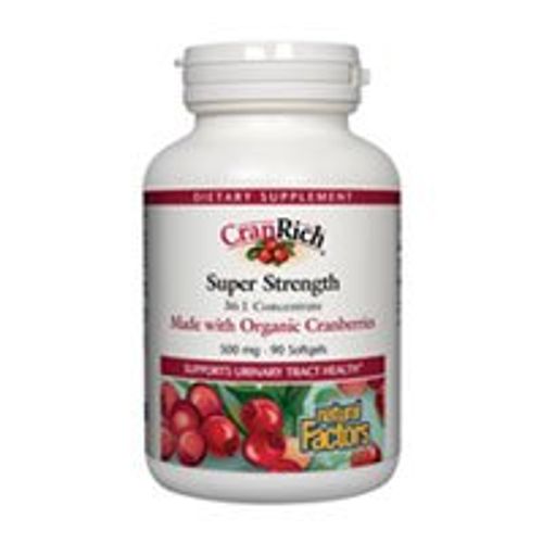 Natural Factors Cranrich Super Strength 500 mg 90 Sgels