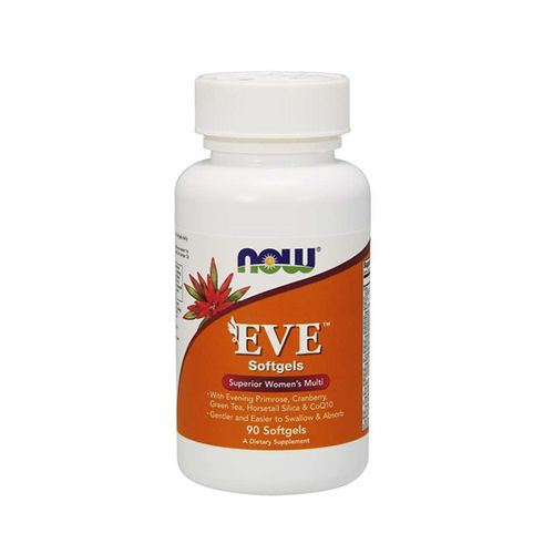 NOW Supplements  Eve™ Women s Multivitamin with Evening Primrose  Cranberry  Green Tea  Horsetail Silica & CoQ10  90 Softgels