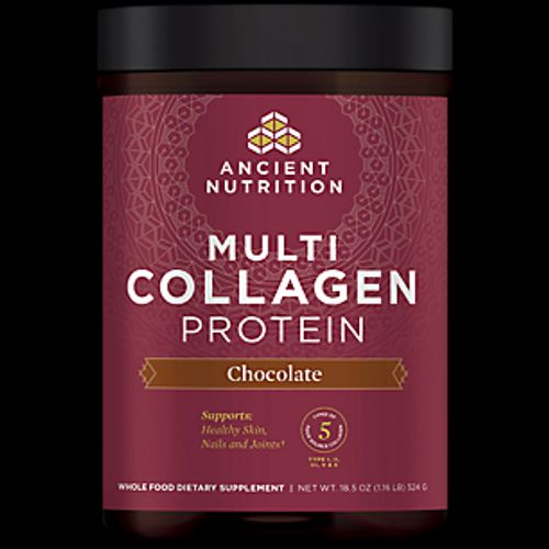 Multi Collagen Protein  Chocolate  10 oz (283.2 g)  Dr. Axe / Ancient Nutrition