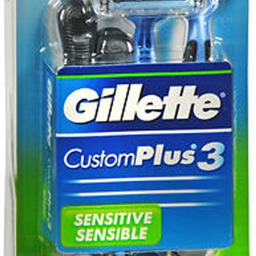 Gillette CustomPlus 3 Sensitive Disposable Razors - 4 ct