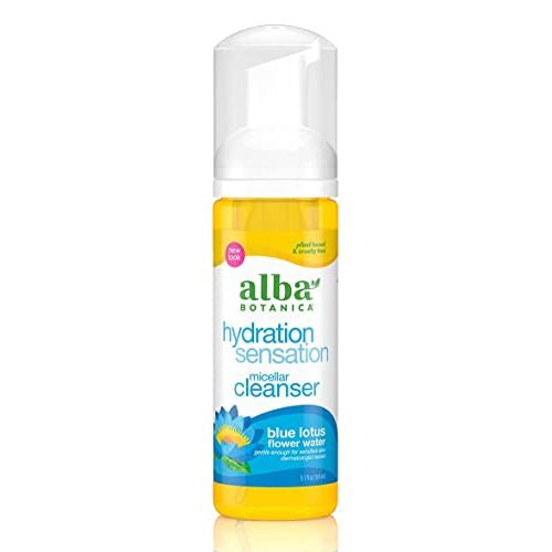 Alba Botanica Hydration Sensation Micellar Cleanser  Blue Lotus Flower Water  5.7 fl oz