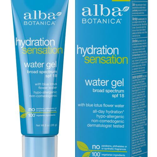 Alba Botanica Hydration Sensation Water Gel SPF 18 Face Moisturizer, 2 fl. oz.