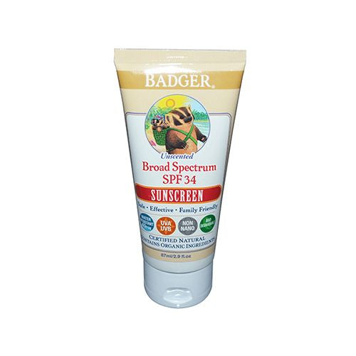 Badger Unscented SPF 30 Sunscreen / ZINC OXIDE / CREAM