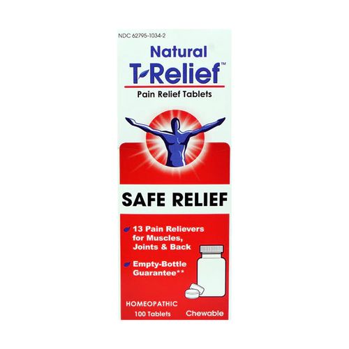 MediNatura T-Relief Natural Pain Relief Arnica +12  Homeopathic  100 Tabs