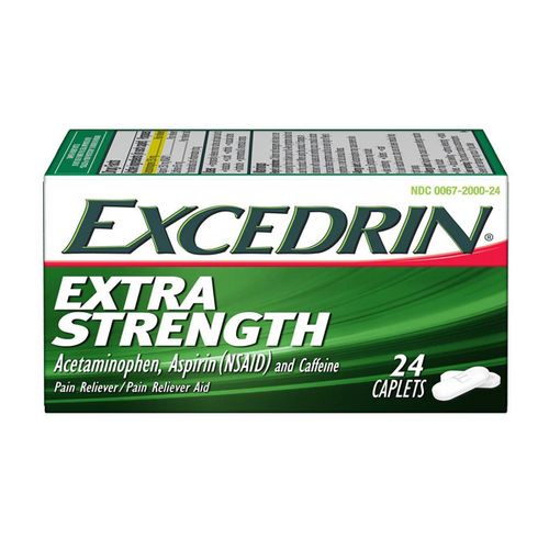 Excedrin Extra Strength Pain Reliever and Headache Medicine Caplets  24 Count