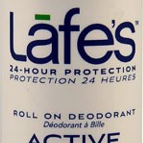 Lafe s Natural Roll-On Deodorant  Active  3 Oz