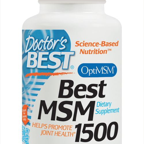 Doctor s Best MSM with OptiMSM  Non-GMO  Gluten Free  Joint Support  1500 mg  120 Tablets